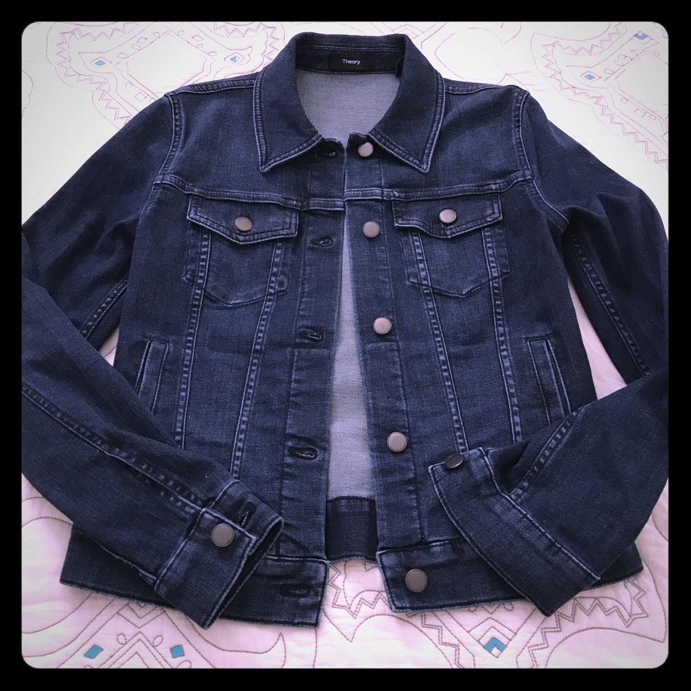 Theory dark rinse Jean jacket size P